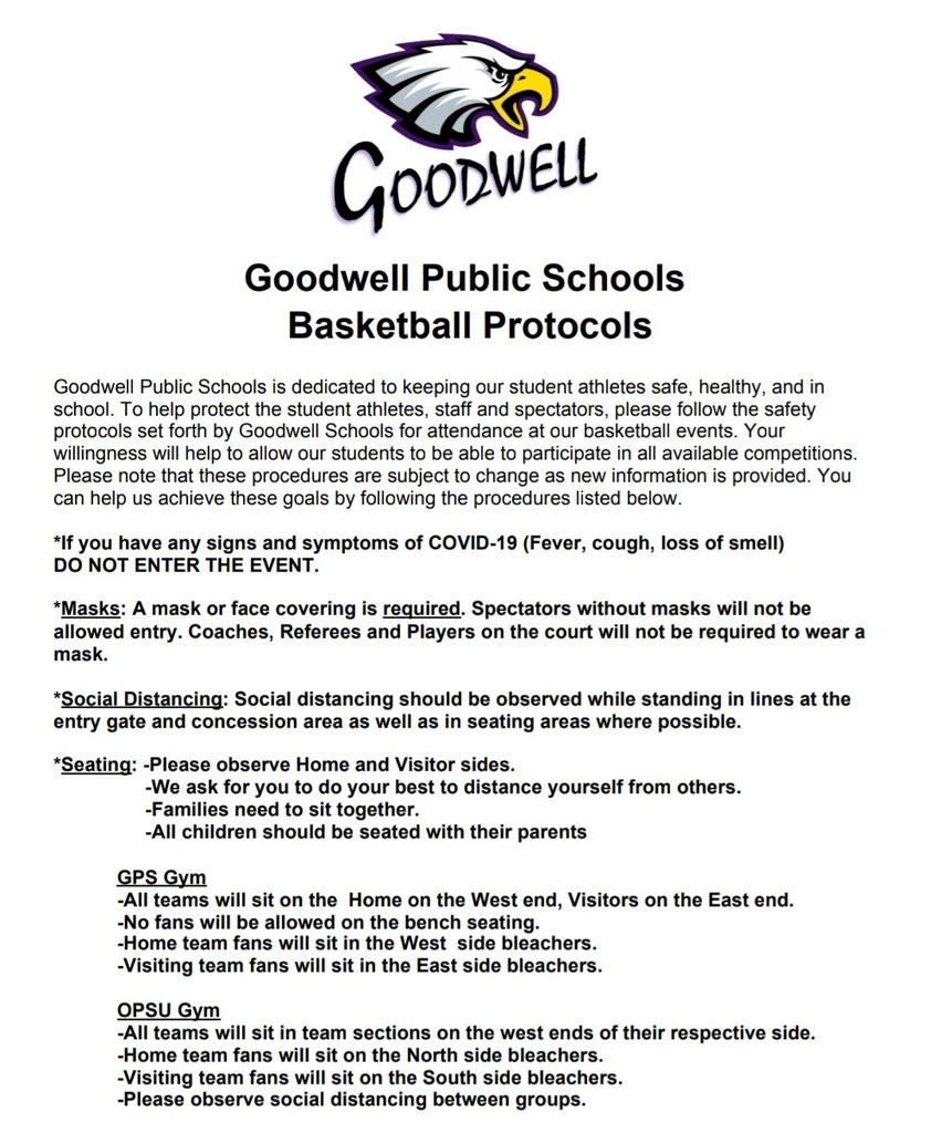 Goodwell Covid Protocols 